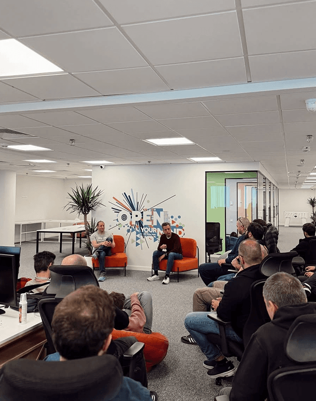 Workers meeting